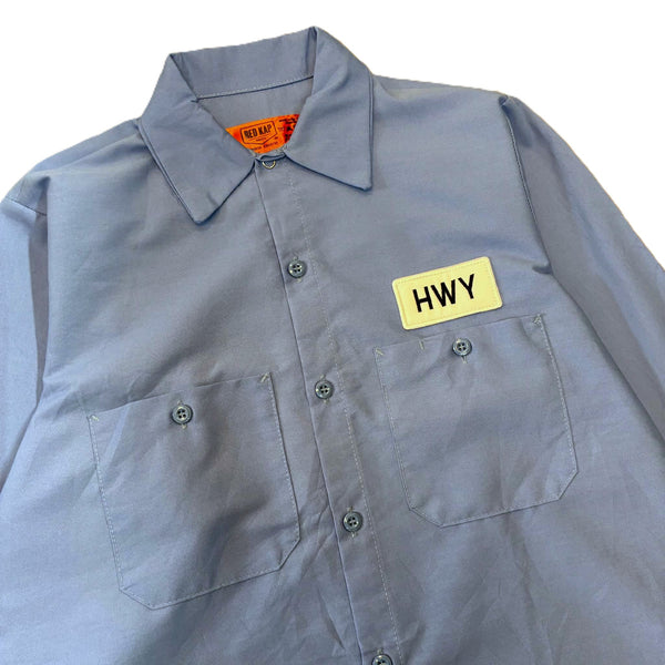 HWY - HWY CUSTOMIZED RED KAP L/S SHIRT