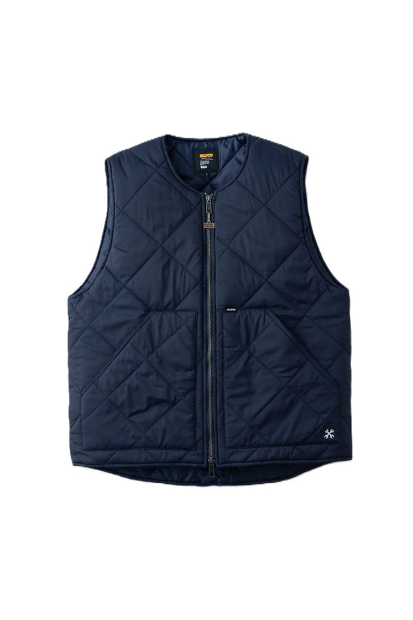 BLUCO - NYLON RIP QULTING VEST - NAVY