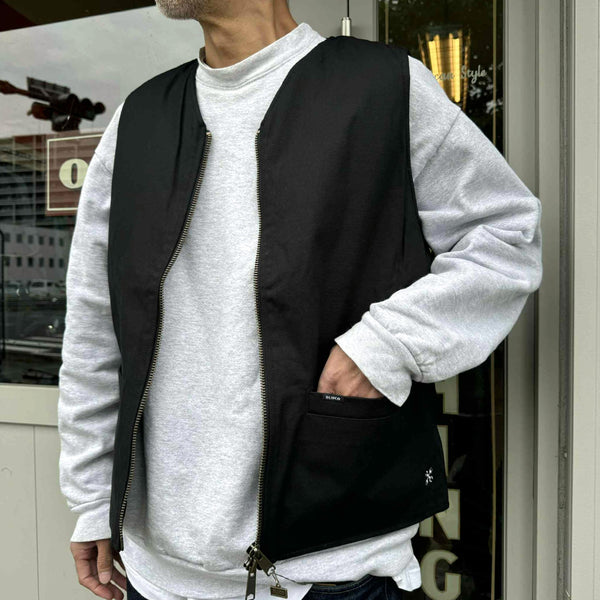 BLUCO - V NECK VEST  - BLACK