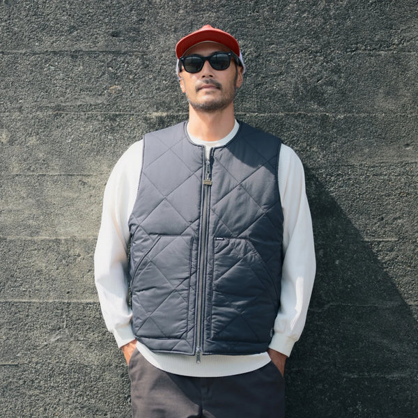 BEACHED DAYS × BLUCO - NYLON VEST - BLACK