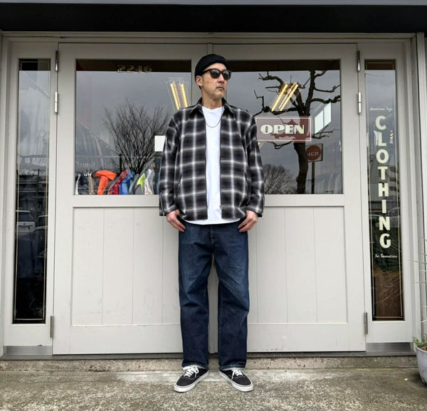 CLUCT - PUEBLO [L/S ZIP SHIRT]  - 05183 - BLACK