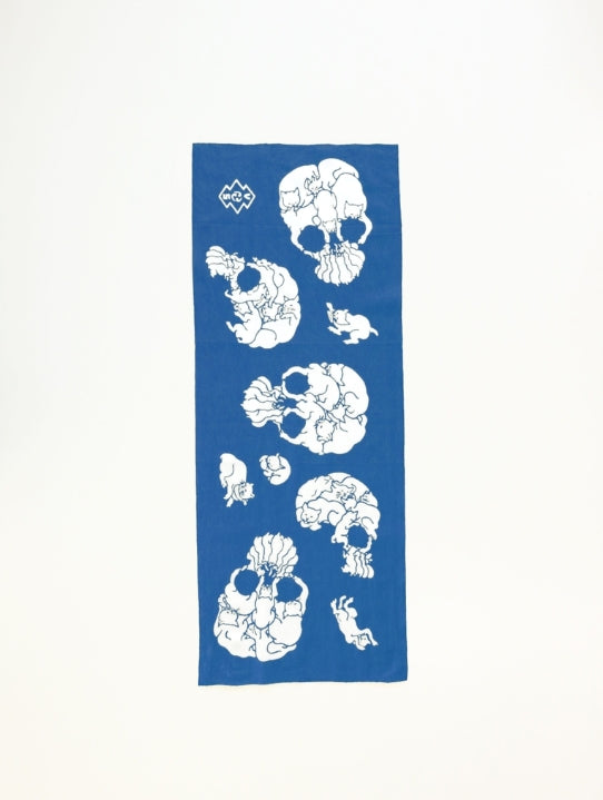 RADIALL - 猫どくろ - TENUGUI -  BLUE