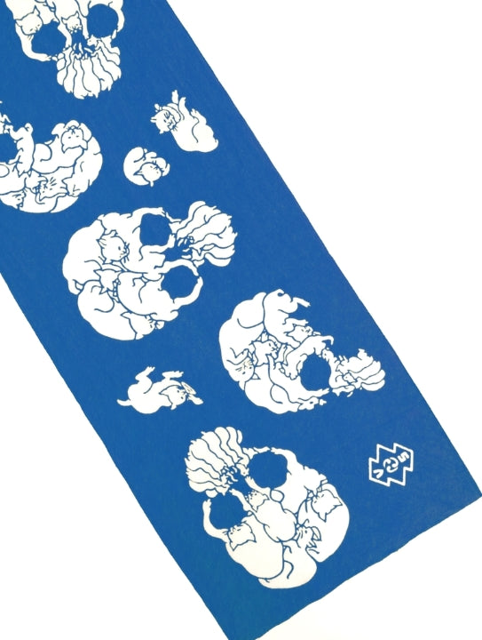 RADIALL - 猫どくろ - TENUGUI -  BLUE