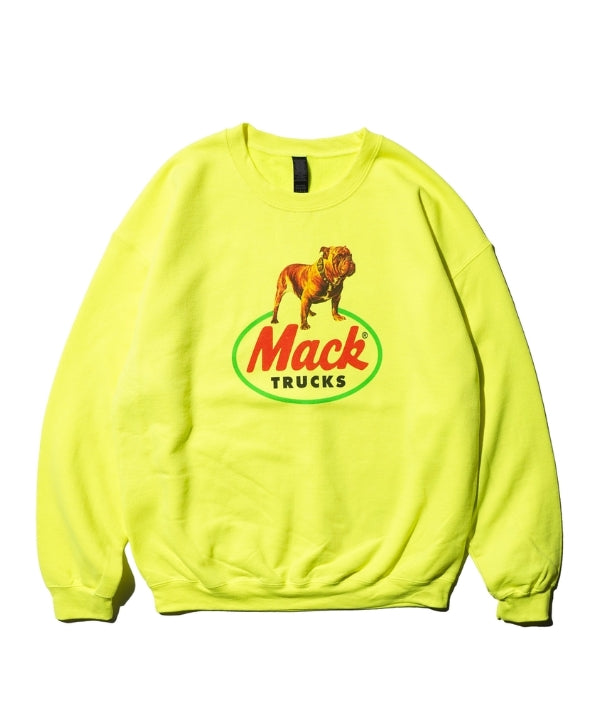 MACK TRUCKS - 70S LOGO CREW SWEAT - YELLOW
