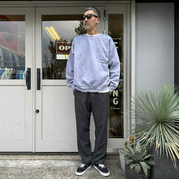 TOWNCRAFT -  90'S PIGMENT CREW SWEAT  - GRAY