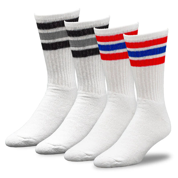 RAILROAD SOCK - AMERICANA STRIPED CREW SOCKS - #1