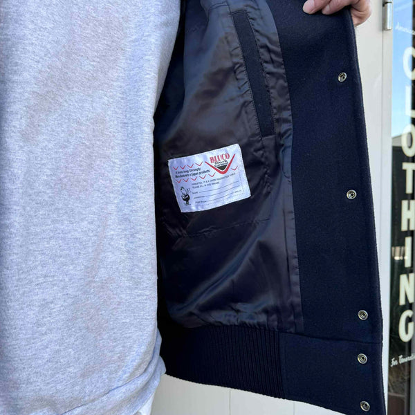 BLUCO - HEAVY MELTON PHARAOH COAT - NAVY