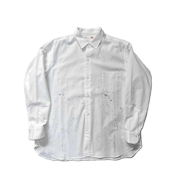 melple - LOGAN CHAMBRAY SHIRT - WHITE