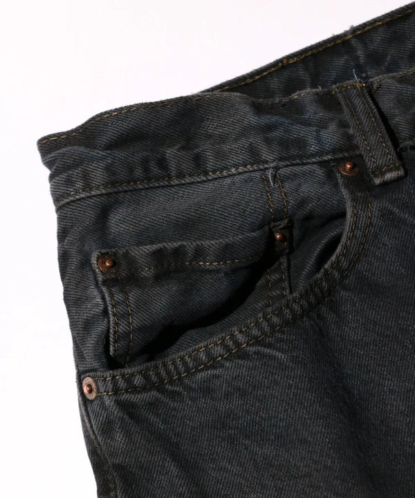 THRIFTY LOOK - LEVIS 550 ONE-TUCK PANTS - BLACK