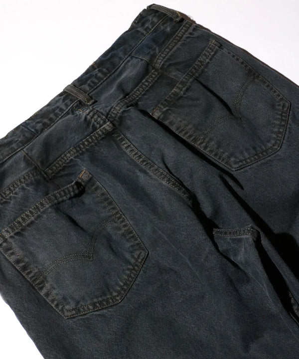 THRIFTY LOOK - LEVIS 550 ONE-TUCK PANTS - BLACK