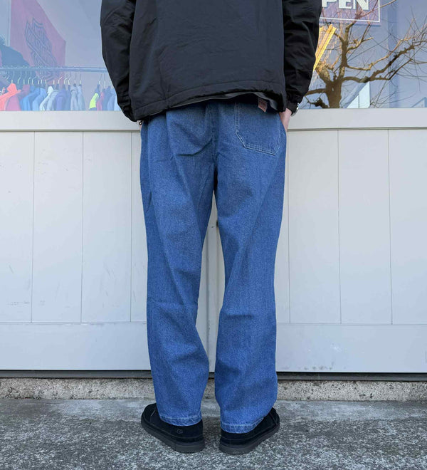 BIGMIKE - DEMIM EASY PANTS - L.INDIGO