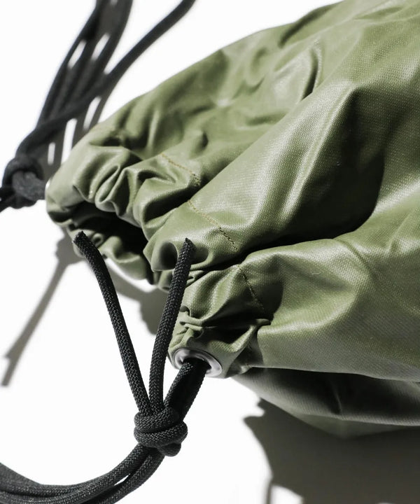 THRIFTY LOOK - RUBBER EFFECT BAG - S- OLIVE