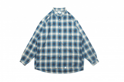 WAX - OMBRE CHECK SHIRTS - BLUE