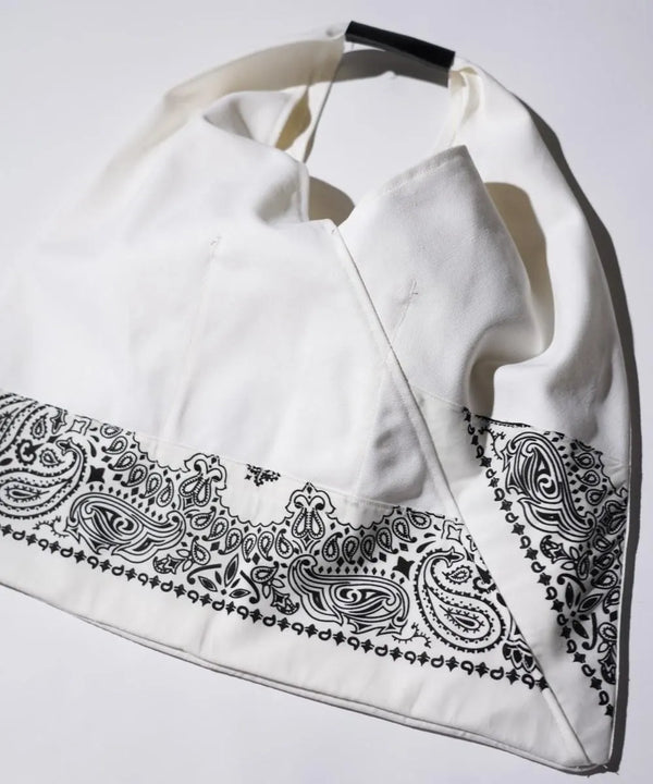 THRIFTY LOOK - HAV-A-HANK TRIANGLE LARGE TOTE - WHITE