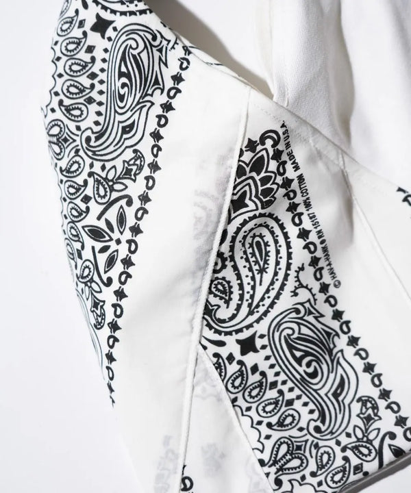 THRIFTY LOOK - HAV-A-HANK TRIANGLE SMALL TOTE - WHITE