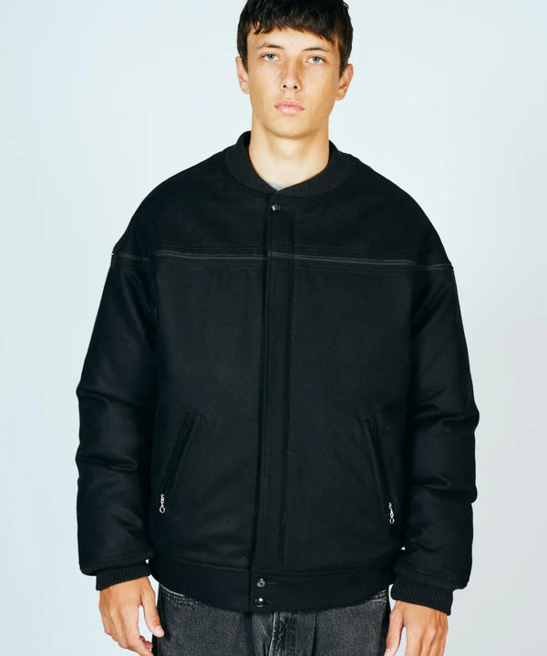TOWNCRAFT -  BLACK DERBY STYLED JACKET - BLACK