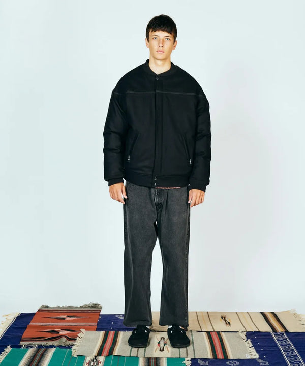 TOWNCRAFT -  BLACK DERBY STYLED JACKET - BLACK