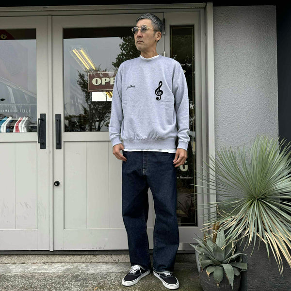 ILL ONE EIGHTY - PATHS OF RHYTHM CREW SWEATSHIRT - H GRAY