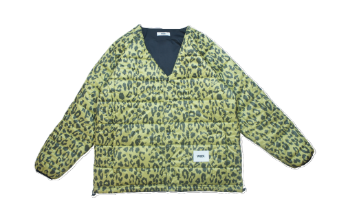 WAX - REVERSIBLE NYLON CARDIGAN - BLACK