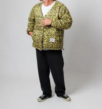 WAX - REVERSIBLE NYLON CARDIGAN - BLACK