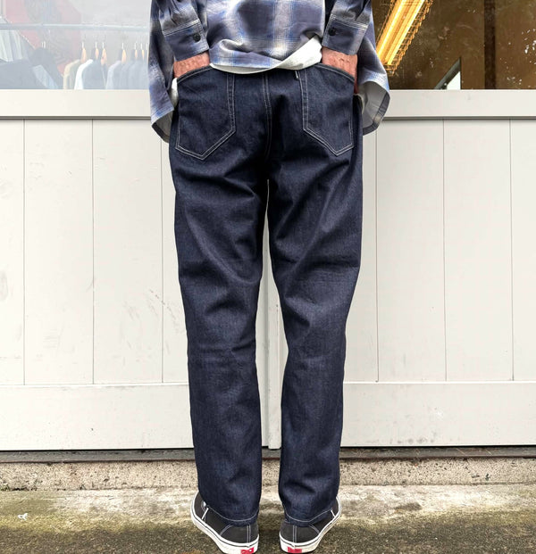 BLUCO - JAPAN DENIM EASY COWBOY PANTS - INDIGO ONE WASH