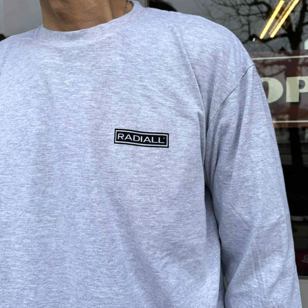RADIALL - GUIDANCE - CREW NECK T-SHIRT L/S - FADED ASH