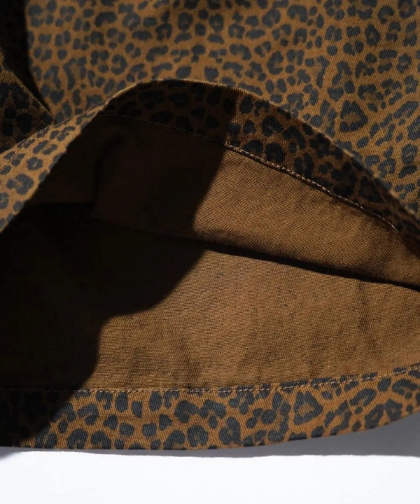 THRIFTY LOOK - PRINTED 90S CLIMBING SHORTS - BROWN LEOPARD