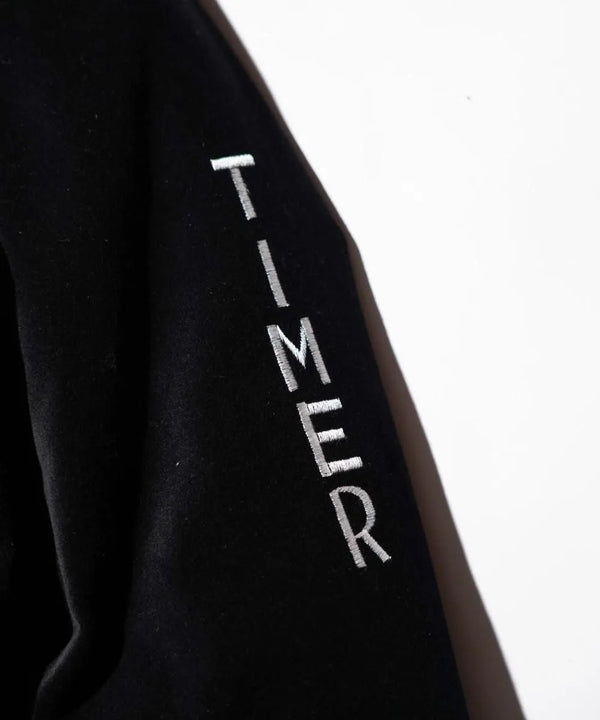 THRIFTY LOOK - GERMANY SOUVENIR PADDED JACKET - BLACK VELOUR