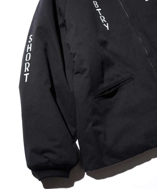THRIFTY LOOK - GERMANY SOUVENIR PADDED JACKET - BLACK CANVAS