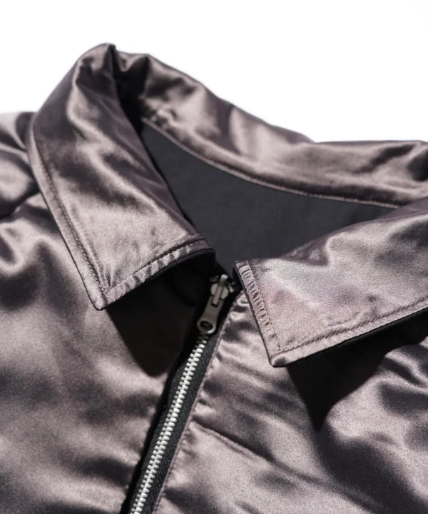 THRIFTY LOOK - GERMANY SOUVENIR PADDED JACKET - BLACK CANVAS