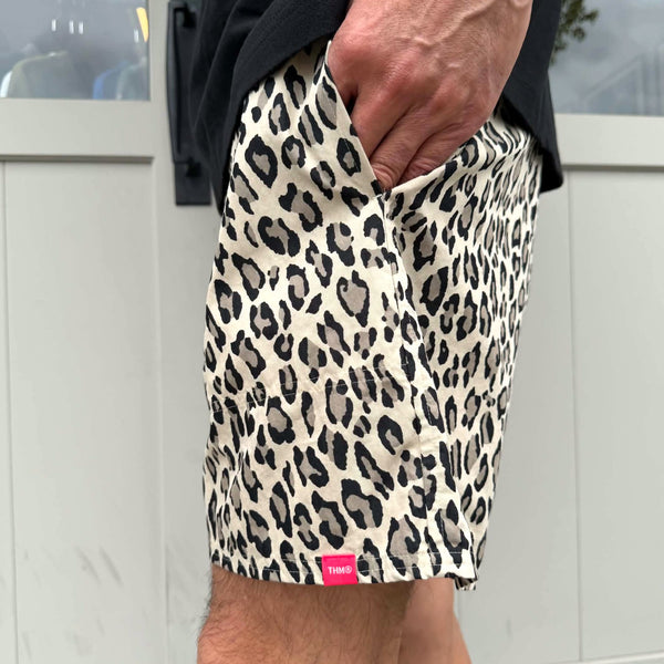 THE HARD MAN - LEOPARD SHORTS - NATURAL