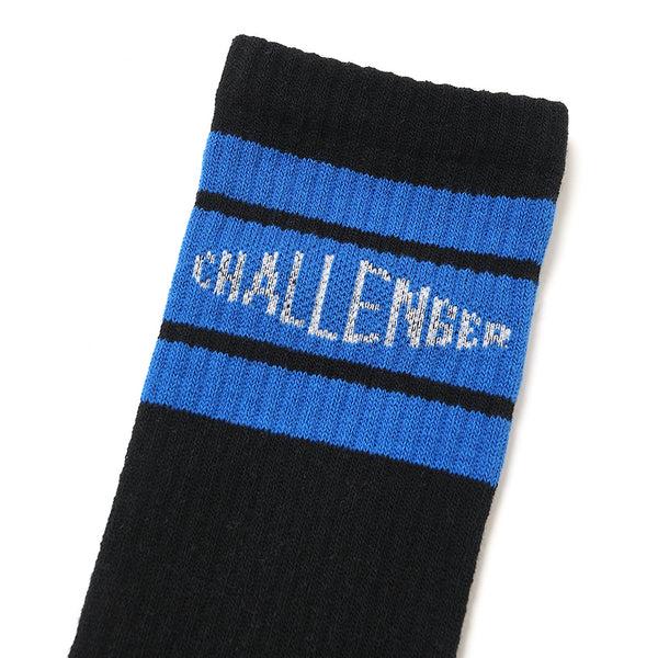 CHALLENGER - LINE SOCKS - BLACK