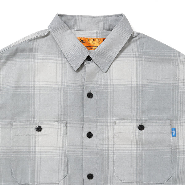 CHALLENGER - L/S SHADOW CHECK SHIRT - GRAY
