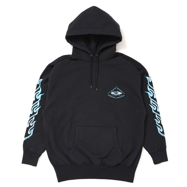 CHALLENGER - FLAME HOODIE - BLACK