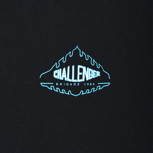 CHALLENGER - FLAME HOODIE - BLACK