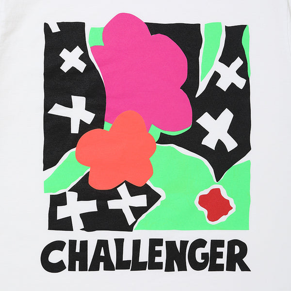 CHALLENGER - FLOWER TEE - WHITE
