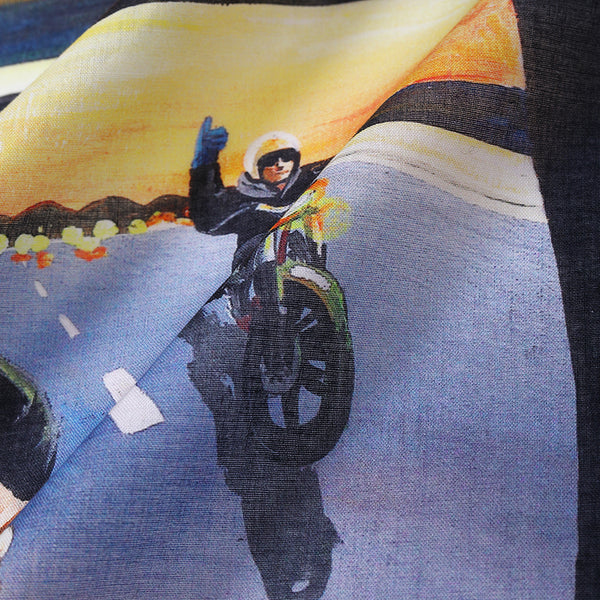 CHALLENGER - SUNSET DRIVE  BANDANA - BLACK