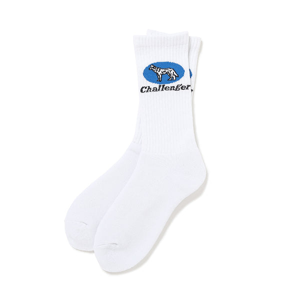 CHALLENGER - WOLF SOCKS - WHITE