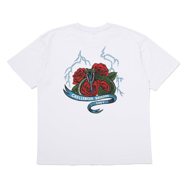 CHALLENGER - SNAKE TEE - WHITE