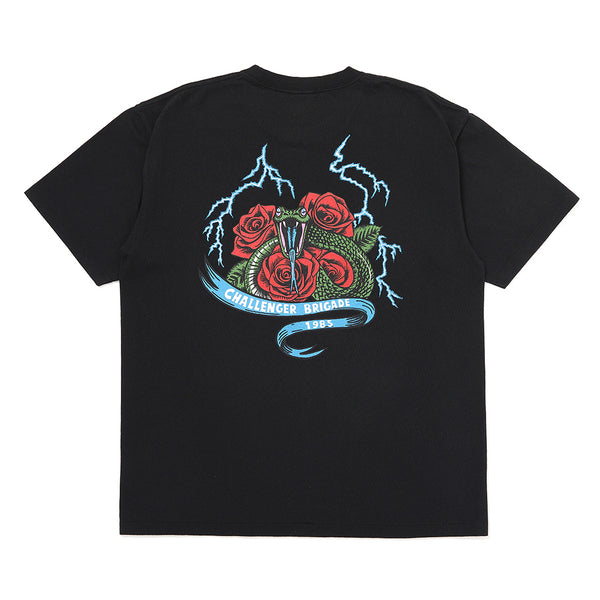 CHALLENGER - SNAKE TEE - BLACK