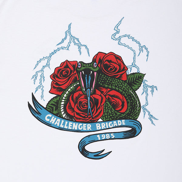 CHALLENGER - SNAKE TEE - WHITE