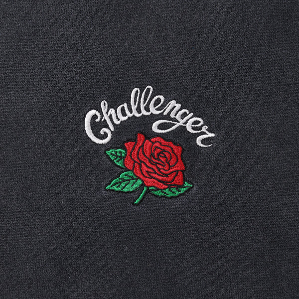 CHALLENGER - ROSE ZIP HOODIE - BLACK