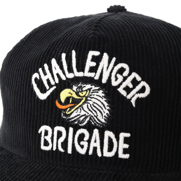 CHALLENGER - CORDUROY EAGLE CAP - BLACK
