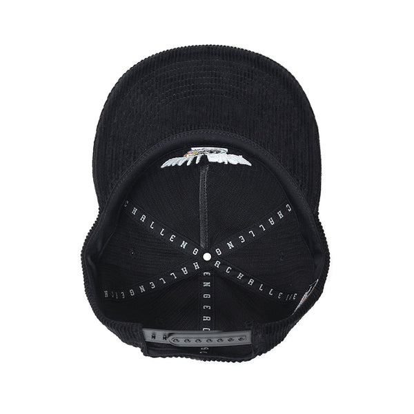 CHALLENGER - CORDUROY EAGLE CAP - BLACK