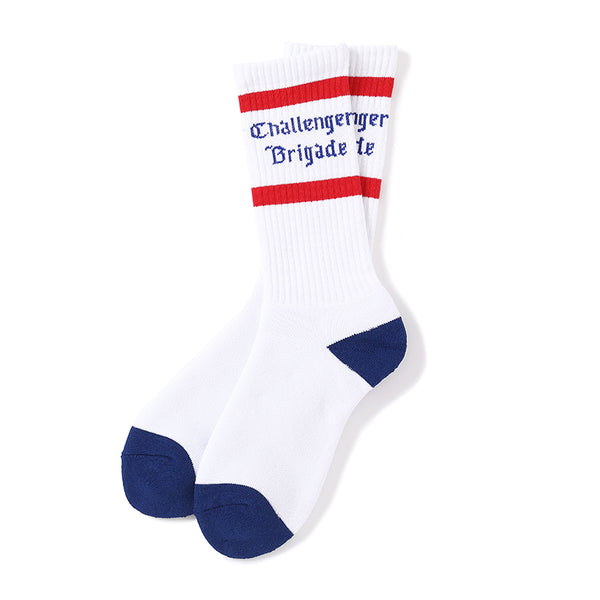 CHALLENGER - CLASSIC LOGO SOX  -  WHITE