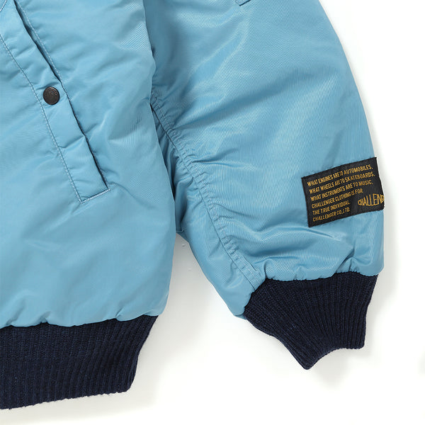 CHALLENGER - REVERSIBLE MA-1 JACKET - BLUE GRAY x YELLOW