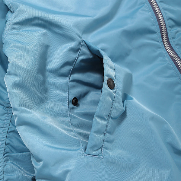CHALLENGER - REVERSIBLE MA-1 JACKET - BLUE GRAY x YELLOW