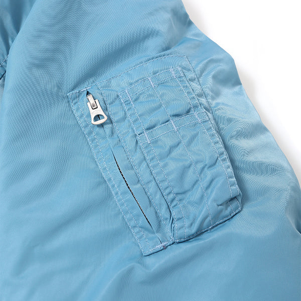 CHALLENGER - REVERSIBLE MA-1 JACKET - BLUE GRAY x YELLOW