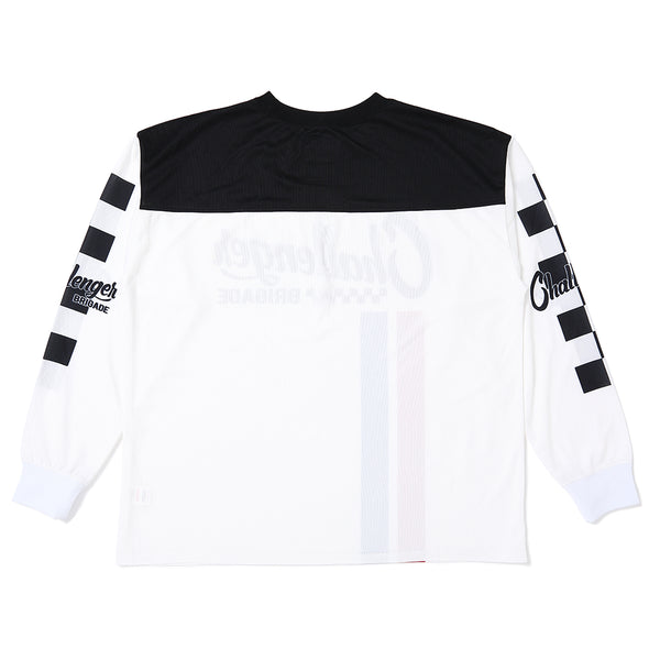 CHALLENGER - L/S RACING TEE - WHITE