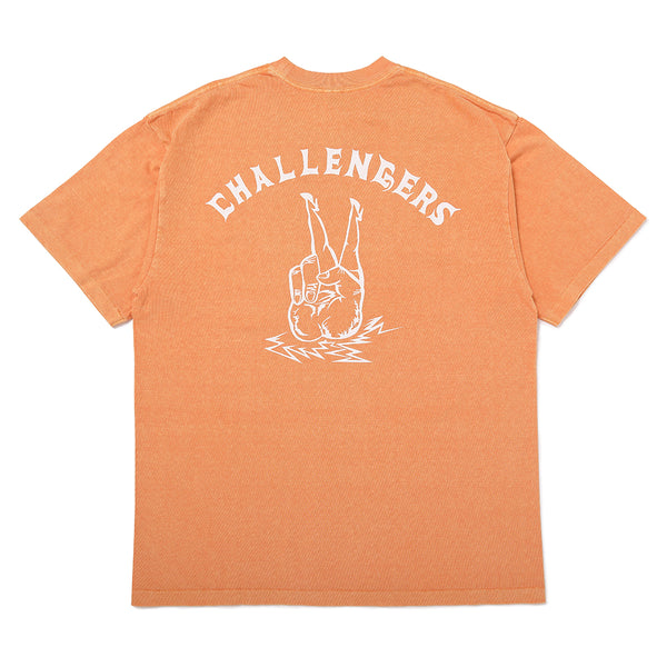 CHALLENGER - PIGMENT PEACE TEE - LT ORANGE